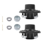 2-Pack Pre-assembled 5-Lug 4.5"Trailer Wheel Hub For 3,500 lbs #84 Trailer Axle