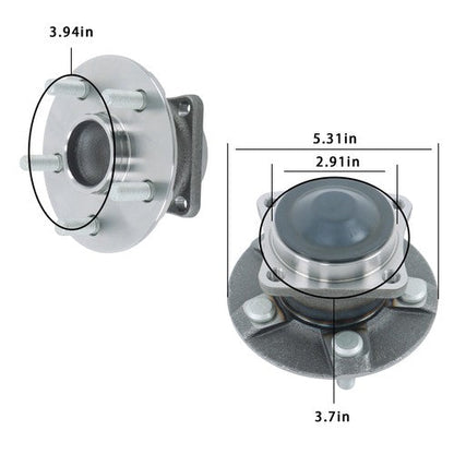 FWD Rear Wheel Bearing and Hub For Toyota Corolla Celica Matrix Pontiac Vibe 1pc