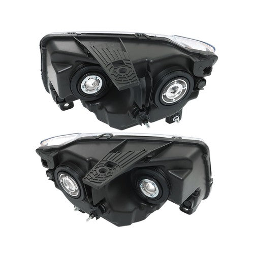 Halogen Clear Pair Chrome For Jeep Grand Cherokee 11-13 Compass 11-17 Headlights