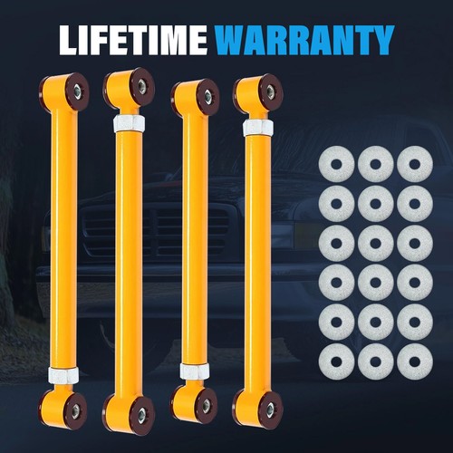 4 Piece Adjustable Front Upper Lower Control Arms for Dodge Ram 3500 1994-2009 0-6