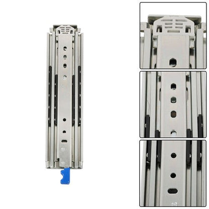 Locking Drawer Slides 12 Inch Full Extension & Lock 500 lb Load Capacity 1 Pair