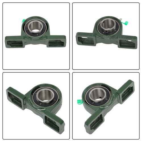10 × UCP206-20 Pillow Block Bearing 1-1/4" Bore 2 Bolt Self-Aligning Solid Base