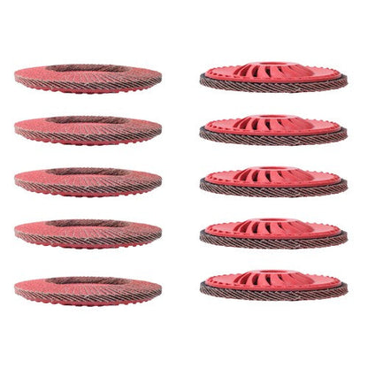 4-1/2" x 7/8" Ceramic Grinding Wheel Type 29 Flap Discs 10 Pack 60 Grit