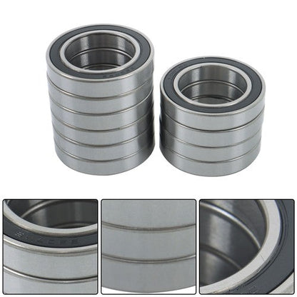 10Pcs 6907-2RS Bearings 35×55×10mm Double Rubber Seals Deep Groove Ball Bearing