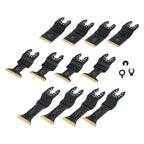 For Metal Wood Plastic Cuts 12 Pcs Titanium Oscillating Saw Blades