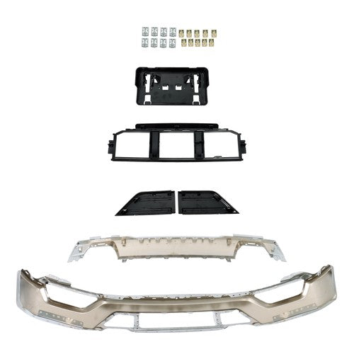 New For Ford F-150 2021-2023 Front Bumper Face Bar 6-piece Kit W/o Sensor Holes