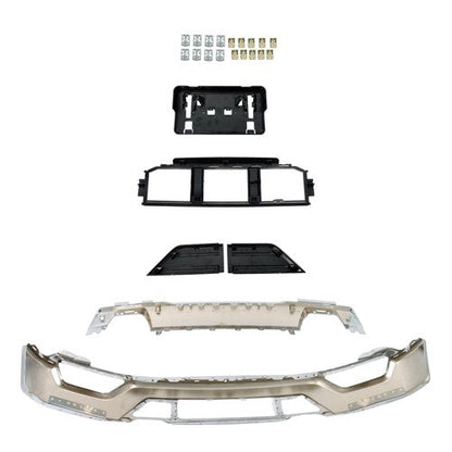 New For Ford F-150 2021-2023 Front Bumper Face Bar 6-piece Kit W/o Sensor Holes