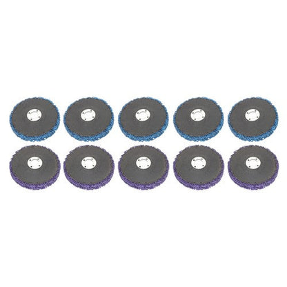 (5 pieces each in purple and blue) 10 Pack of 4' x 5/8' Diamond Discs