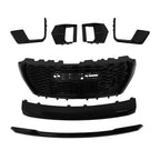 Gloss Black Front Bumper Grille Plastic 7pcs Suit For 2021-23 GMC Yukon&Yukon XL