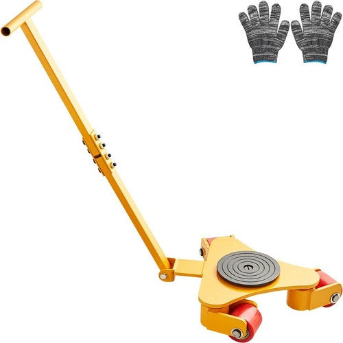 Machinery Skate Dolly, 6614 LBS/3T Industrial Machinery Mover with Handle, Carbo