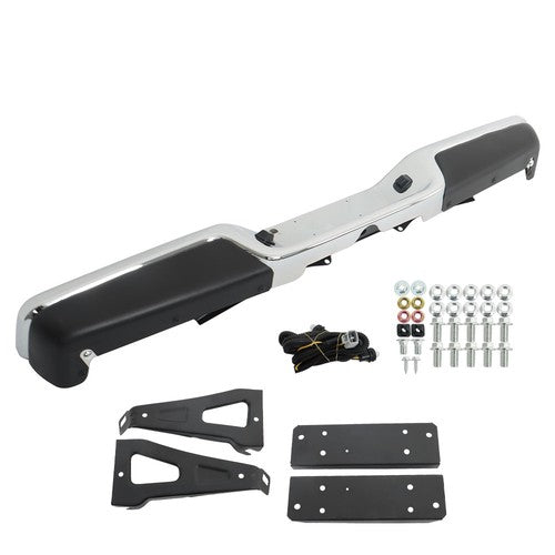 Rear Step Bumper Assembly Chrome Steel Fit For 1997-2003 2004 Dodge Dakota