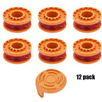 New 12 pcs For Worx Trimmer WA0010 Grass Trimmer Line Spools Weed Eater