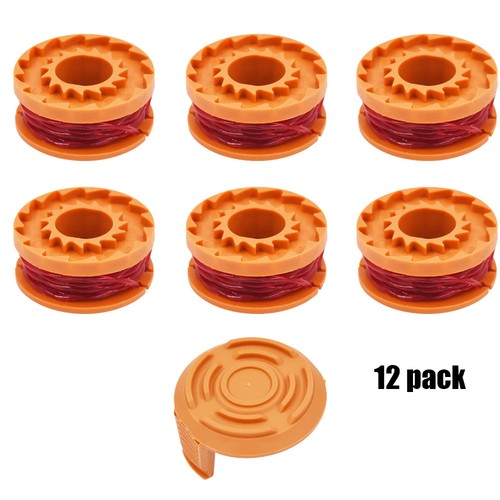 New 12 pcs For Worx Trimmer WA0010 Grass Trimmer Line Spools Weed Eater