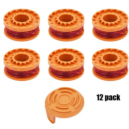 New 12 pcs For Worx Trimmer WA0010 Grass Trimmer Line Spools Weed Eater