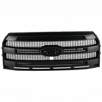 For Ford F-150 Platinum 2015-2017 Front Upper Grille W/ Camera Hole Matte Black