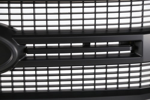 Front Upper Grille for Ford F-150 Platinum 2015-2017 Camera Hole Matte Black