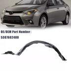 Front LH Driver Side Fender Liner Splash Shield For 2014-16 Toyota Corolla Sedan