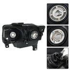 Halogen Clear Pair Chrome For Jeep Grand Cherokee 11-13 Compass 11-17 Headlights
