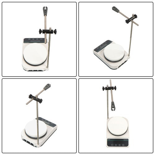 Digital Display Magnetic Hotplate Stirrer with Bracket Temp Probe Temp 310℃ 3L