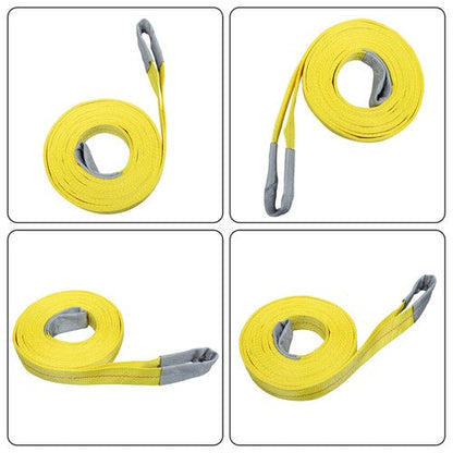 2 Pcs 20' x 2" Lifting Sling Straps 9400lbs Fracture Strength for Hoist, Truck
