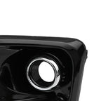 Fog Light Covers Bezels W/Chrome Trim Pair Black For 2017-2019 Kia Sportage EX