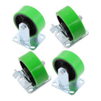 4 sets of 5' heavy-duty casters 2 side brakes and 2 straight wheels 4000lbs