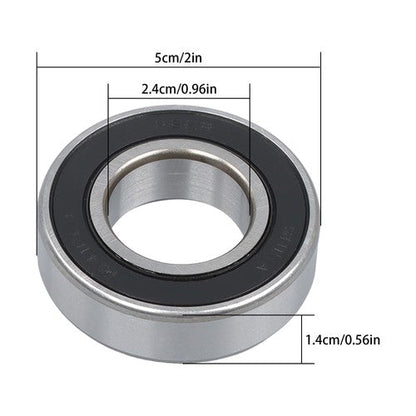 1641-2RS Ball Bearing 1" x 2" x 9/16 Rubber Sealed (Qty 4)