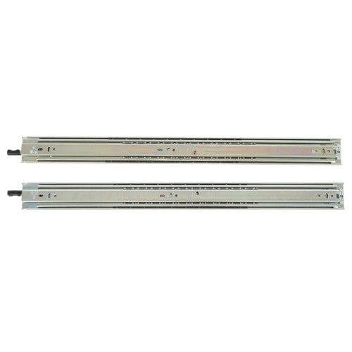 1 Pair of 24In Locking Drawer Slides Full Extension & Lock 150 lb Load Capacity