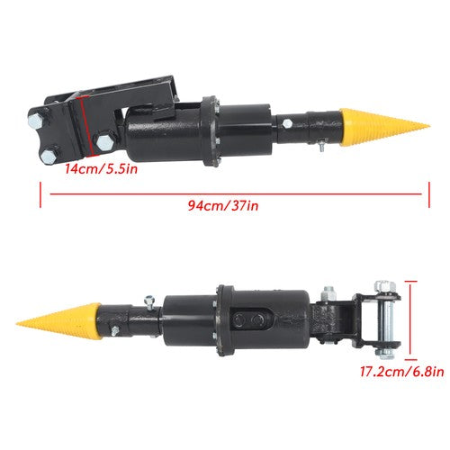 Spiral Screw Log Splitter Cone Hydraulic Wood Splitter for Mini Excavator