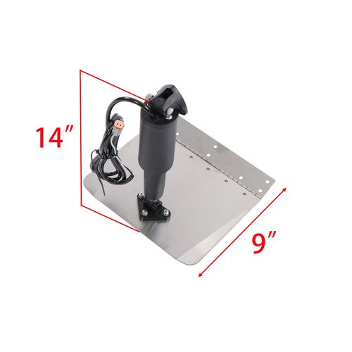 15001-101 9"x12" Standard Boat Trim Tab Kit 12V No Switch For 16-25 Foot Vessels