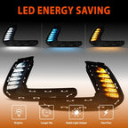 For 2016-2018 Hyundai Elantra LED DRL Turn Signal Night Driving Fog Lights Pair