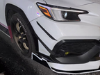 4PCS Carbon Fiber Front Bumper Side Blade Canard Fin For 22-24 Subaru WRX VB S4