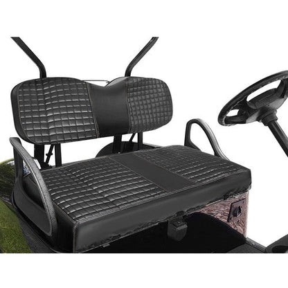 Golf Cart Diamond Seat Cover Kit For Club Car Precedent Seat Cushion Black