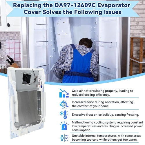 DA97-12609C Refrigerator Evaporator Fan Motor Cover For Samsung DA97-12609A