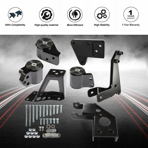 For 92-95 Civic 94-01 Integra Engine Mount Bracket EG K20 K24 K-Series DC2 EG6
