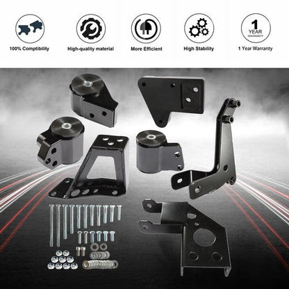 For 92-95 Civic 94-01 Integra Engine Mount Bracket EG K20 K24 K-Series DC2 EG6
