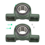 2 Pack UCP210-32 Pillow Block Mounted Ball Bearing 2" Bore Self Aligning New