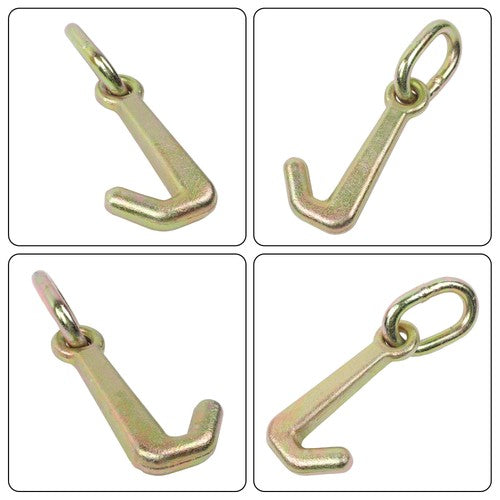 5/16 Inch Mini J Hook G70 5400 lbs Working Load Limit with Link Pack of 2