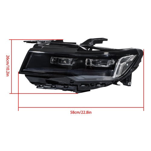 Headlight LED For Cadillac Escalade Sport/Sport Platinum 2021-2024 Left Black