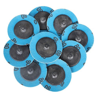 71PCS 2" Roll Lock Sanding Discs Set W/ 1/4 Holder Die Grinder Quick Change Disc