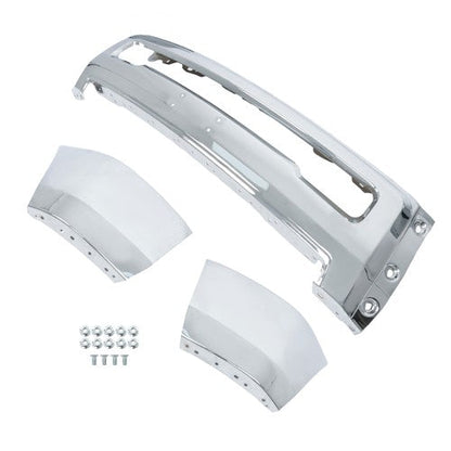 Split Steel Suitable For RAM 2500 3500 2010-2018 Replacement Front Bumper Chrome