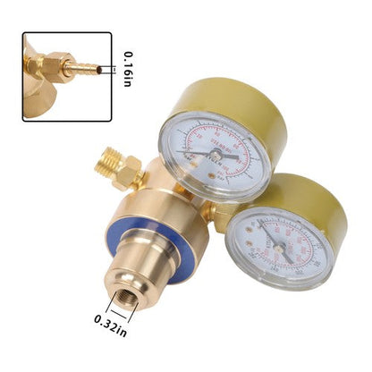Oxygen Gas Regulator Welding Cutting Torch Pressure Gauge Fits Victor Brass NEW