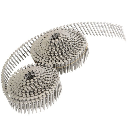 3600Pcs 15 Degree Wire Coil 1-1/4” ×.09” Ring Shank Stainless Steel Siding Nails