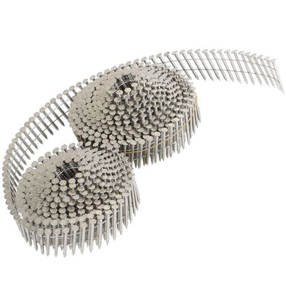 3600Pcs 15 Degree Wire Coil 1-1/4” ×.09” Ring Shank Stainless Steel Siding Nails