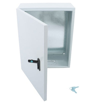 Steel Enclosure, 20 × 16 × 8" NEMA 4X Electrical Box, IP56 Waterproof Outdoor