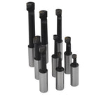 1/2" BORING BAR SET PRO QUALITY 9 PCS CARBIDE TIPPED BARS 1/2" SHANK LATHE TOOL