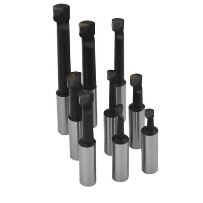 1/2" BORING BAR SET PRO QUALITY 9 PCS CARBIDE TIPPED BARS 1/2" SHANK LATHE TOOL