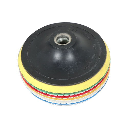 5 Inch Diamond Concrete Polishing Pads Wet Dry Set for Quartz Marble Stone NEW
