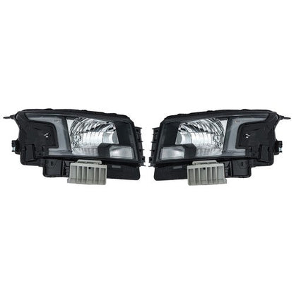 Headlight Replacement Fit For Nissan Frontier 2022-2023 LH+RH Clear Lens Halogen