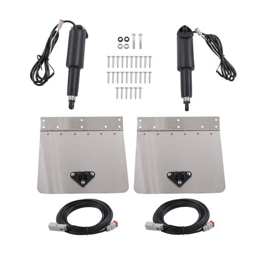 15001-101 9"x12" Standard Boat Trim Tab Kit 12V No Switch For 16-25 Foot Vessels